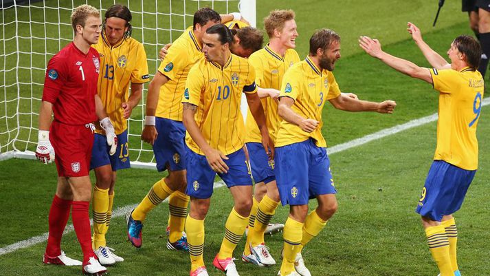 Svíar og Englendingar áttust við í frábærum leik á EM sem endaði 3-2 fyrir England.
