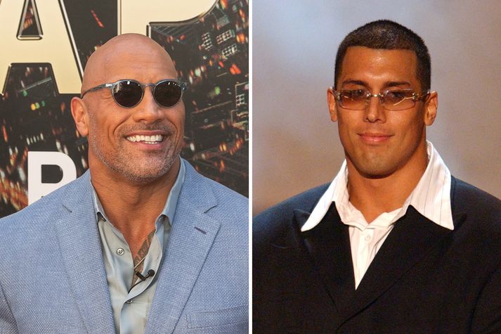 Dwayne Johnson og Tanoai Reed, áhættuleikari.