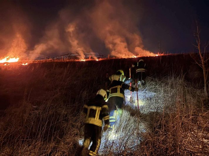 Eldar kviknuðu nokkuð víða á Austurlandi um og kringum áramótin.