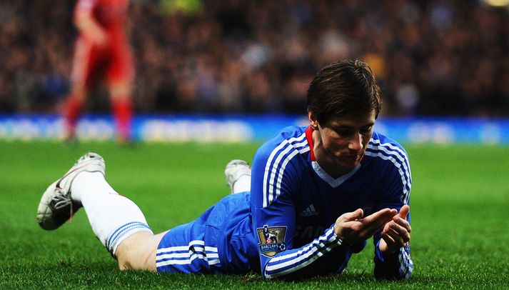 Fernando Torres í leik með Chelsea á móti Liverpool.