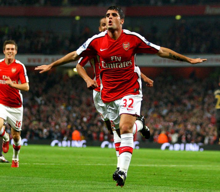 Fran Merida í leik með Arsenal.
