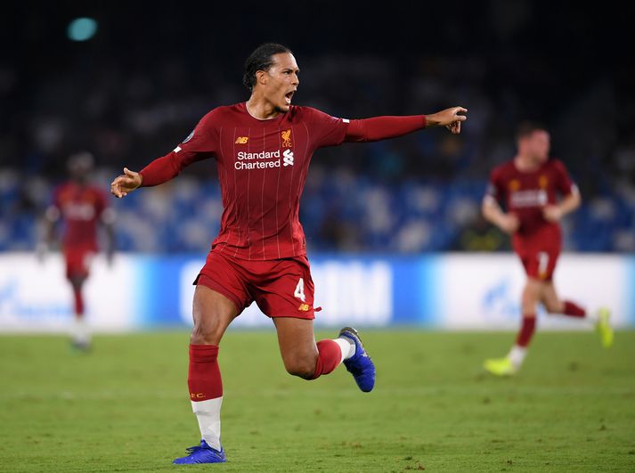 Van Dijk í leiknum gegn Napoli í Meistaradeildinni.