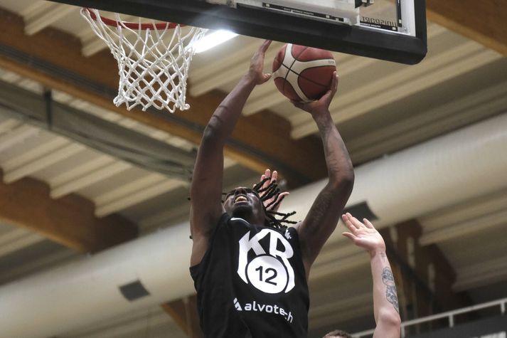 Kenneth Jamar Doucet Jr. setti niður 16 stig fyrir KR í kvöld