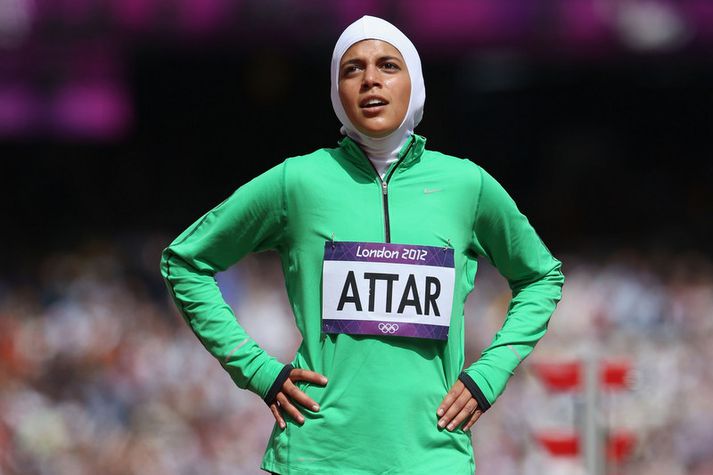 Sarah Attar keppti fyrir Sádí-Arabíu á Ólympíuleikunum í London 2012.