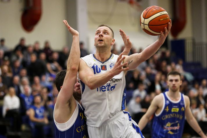 Sveinbjörn Claessen setti niður gríðarlega mikilvægan þrist undir lokin.