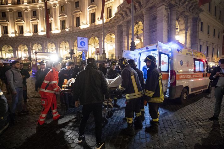 Flestir hinna slösuðu eru stuðningsmenn rússneska fótboltafélagsins CSKA Moskva sem voru í Róm til að fylgjast með liðinu sínu etja kappi við Roma.