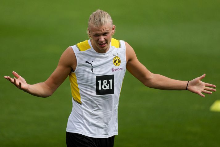 Erling Haaland er að undirbúa sig fyrir nýtt tímabil með Borussia Dortmund.