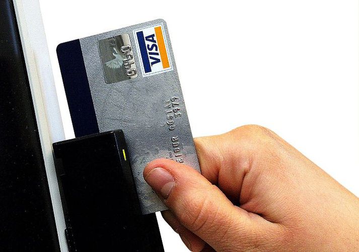Aukin velta var í notkun Visa-korta milli ára.