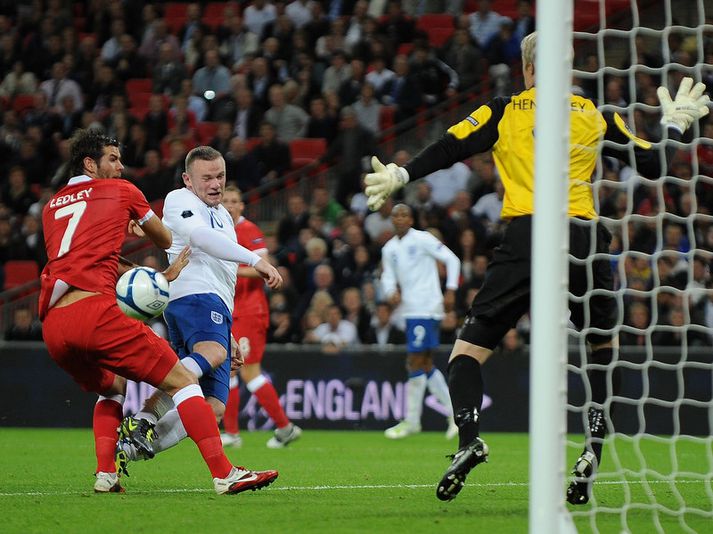 Wayne Rooney í leiknum í gær.