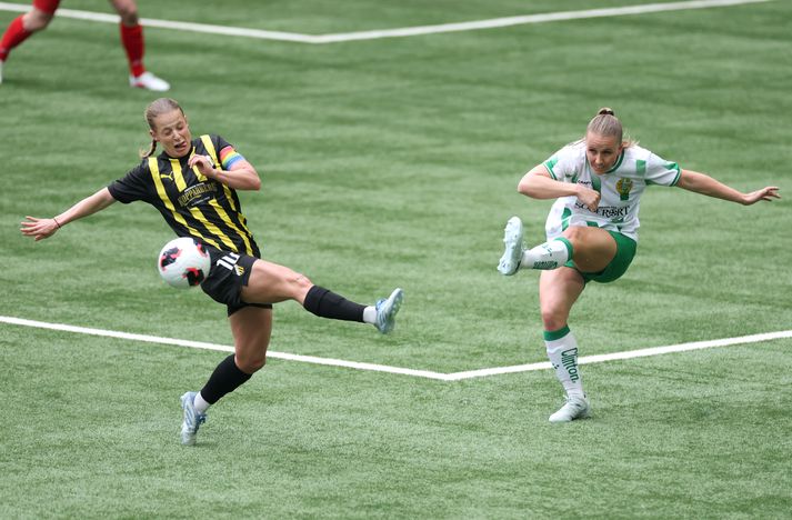 Guðrún Arnardóttir gekk í raðir Hammarby í ársbyrjun eftir stutt stopp hjá Braga í Portúgal.