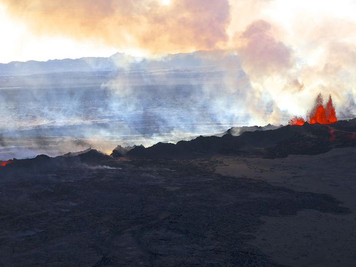 Gosið er enn í fullum gangi en það hefur vakið athygli um heim allan.