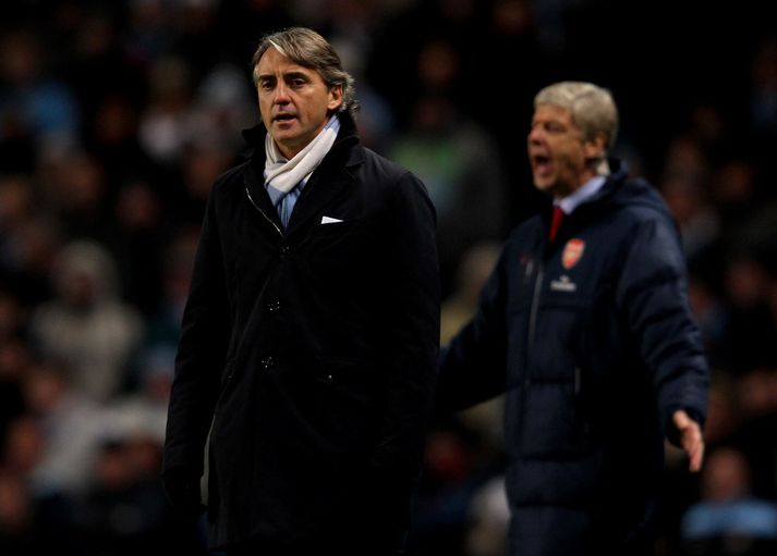 Mancini sáttur við gang leiksins.