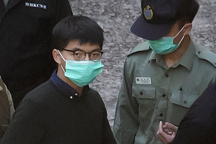Joshua Wong og félagar hafa lengi krafist lýðræðisumbóta í Hong Kong.