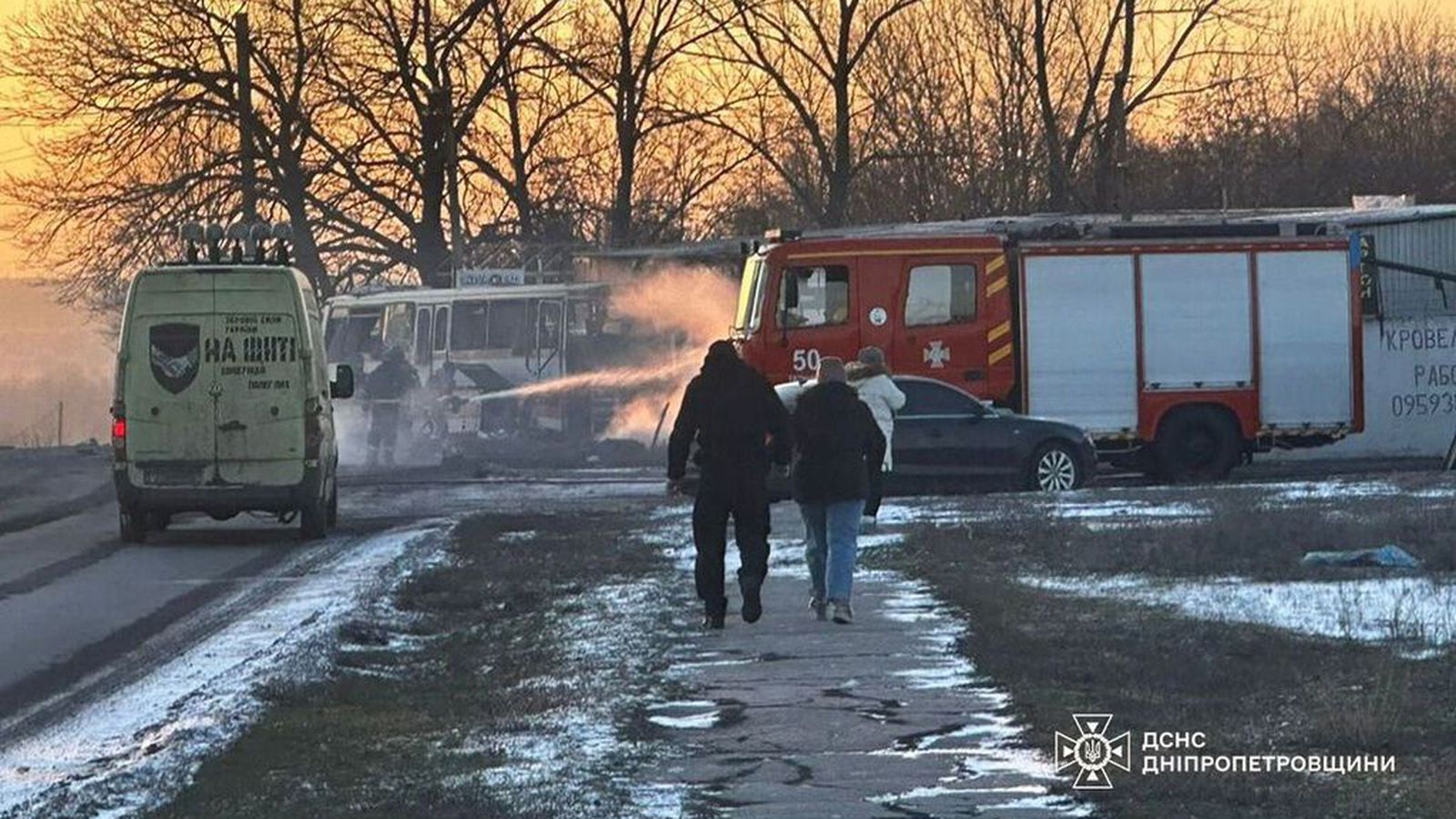 Dróni hæfði farþegarútu fulla af námu­verka­mönnum