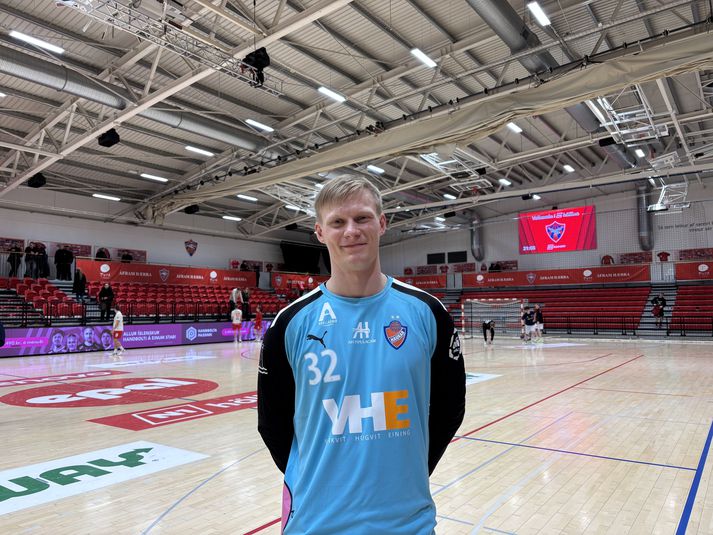 Fyrsti leikur Grétars fyrir Hauka á tímabilinu.