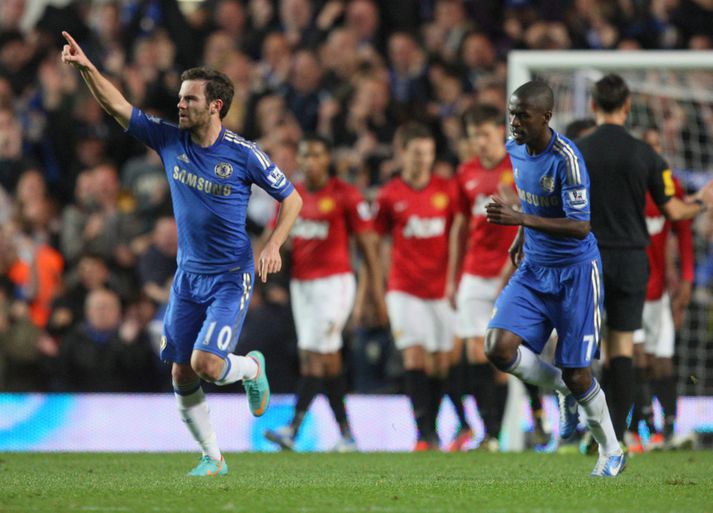 Juan Mata í leiknum um helgina.