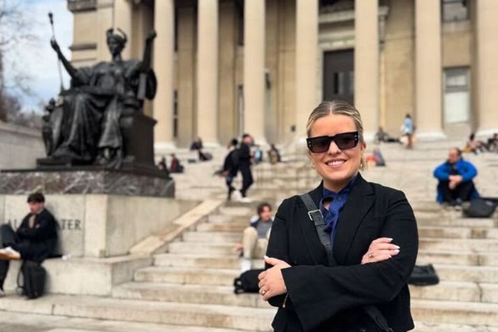 Áslaug ætlar að læra í vetur við Columbia háskóla. 