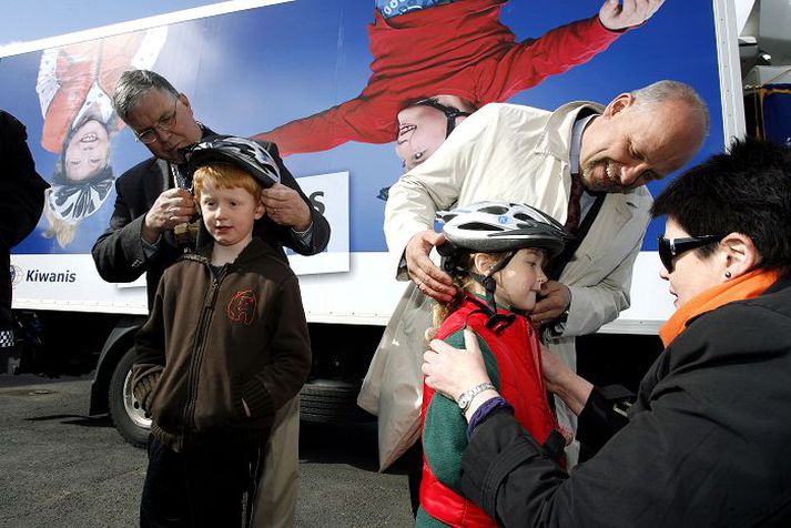 Hjálmar eiga ekki bara að notast á reiðhjólum.