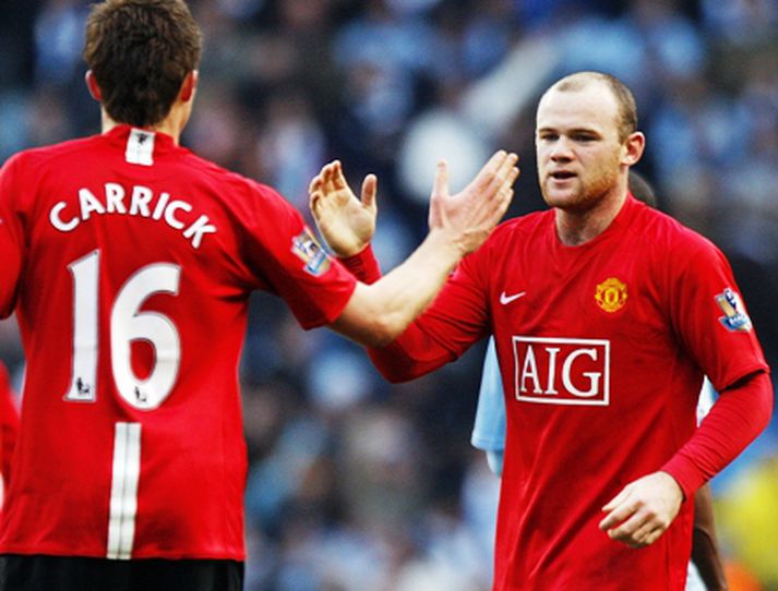 Carrick og Rooney áttu stóran þátt í markinu