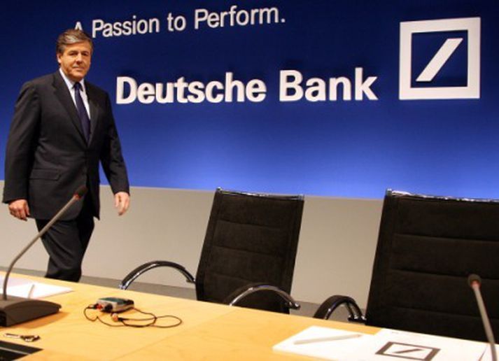 Josef Ackermann, forstjóri Deutsche Bank. Hagnaður bankans jókst um 31 prósent þrátt fyrir skell á bandarískum fasteignalánamarkaði.