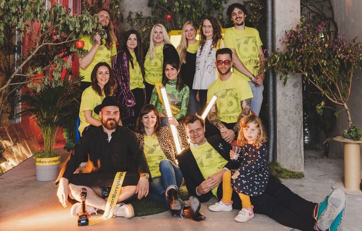 Hluti af HönnunarMars teyminu í ár. Á myndina vantar Ellen Loftsdóttur, Gunnar Gunnsteinsson, Signý Jónsdóttur, Stefaníu Emilsdóttur, Arnar Frey, Maria Kristin Jóndóttir, Brynhildi Pálsdóttur, Rúnu Thors og Eddu Ivarsdottir.