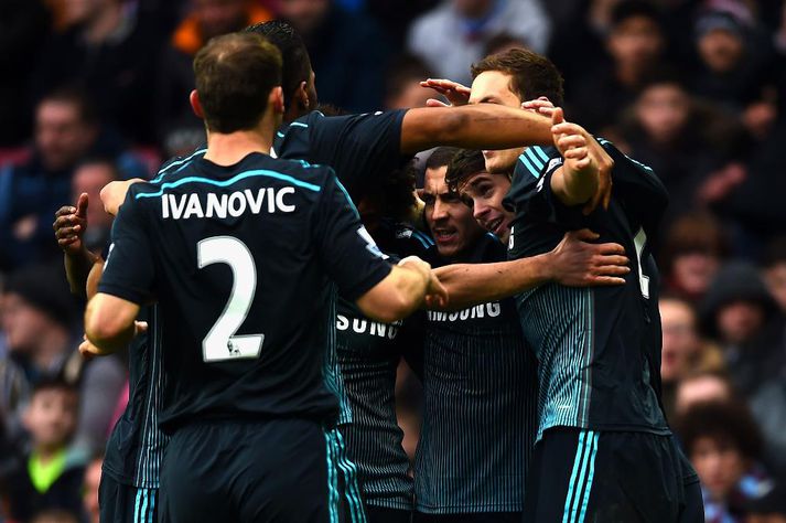 Leikmenn Chelsea fagna marki Hazard