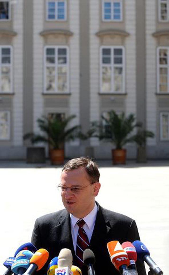 Petr Necas Tók við forsætisráðherraembætti í gær.nordicphotos/AFP