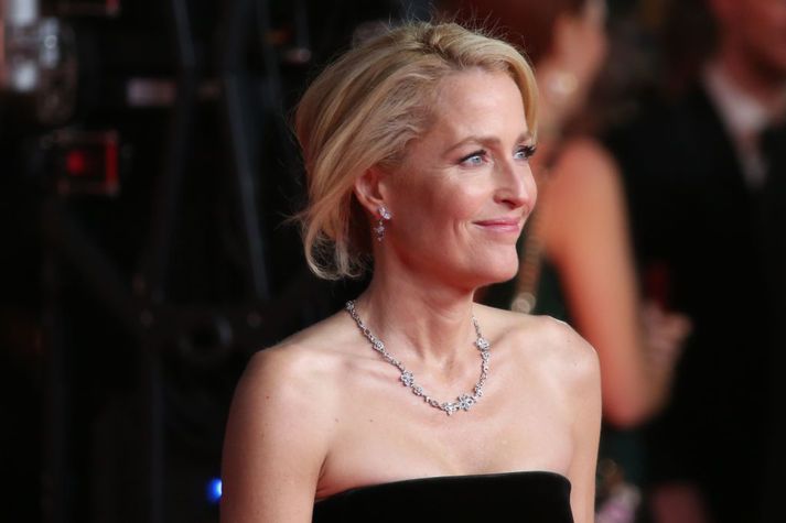 Gillian Anderson segist aldrei ætla að klæðast brjóstahaldara aftur.