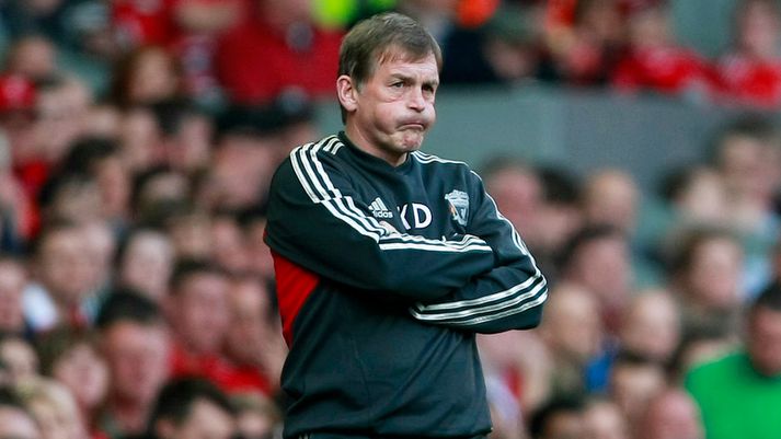 Kenny Dalglish, stjóri Liverpool, gat ekki leynt vonbrigðum sínum.