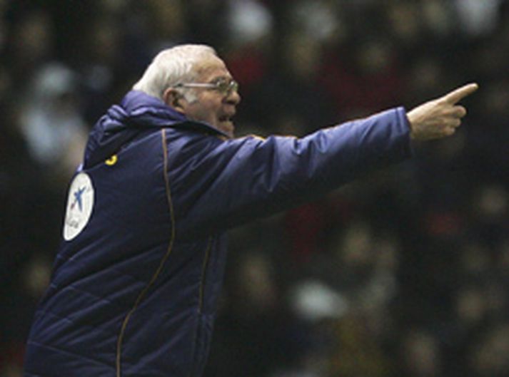 Luis Aragones, þjálfari Spánverja.