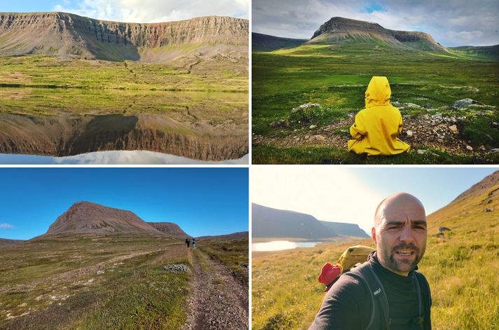 Garpur gekk með fjölskyldu sinni á fjallið Nasa á Hornströndum.