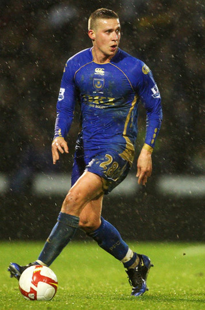 Sean Davis í leik með Portsmouth.