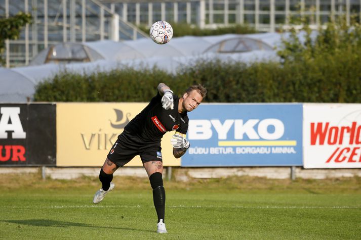 Róbert Örn Óskarsson hélt marki sínu hreinu í dag.