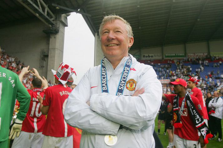 Sir Alex Ferguson, stjóri Manchester United.