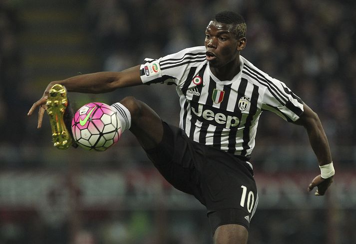 Paul Pogba gerði sigurmark Juve í kvöld.