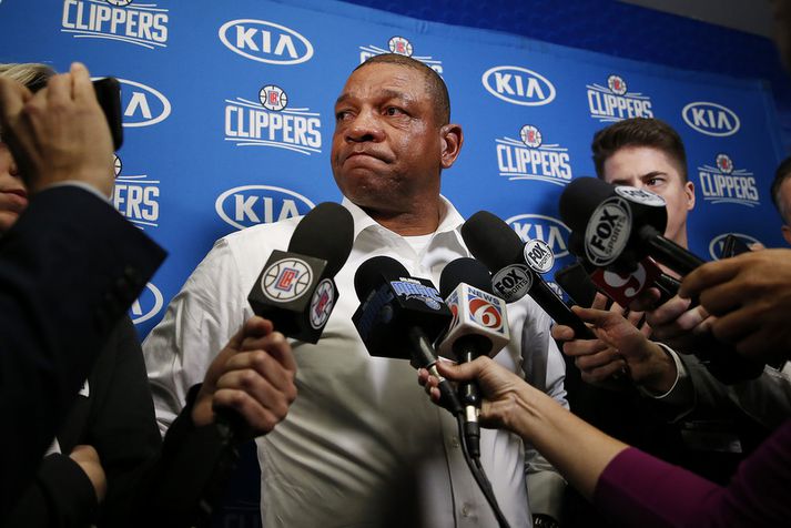 Doc Rivers í viðtalinu í gær.