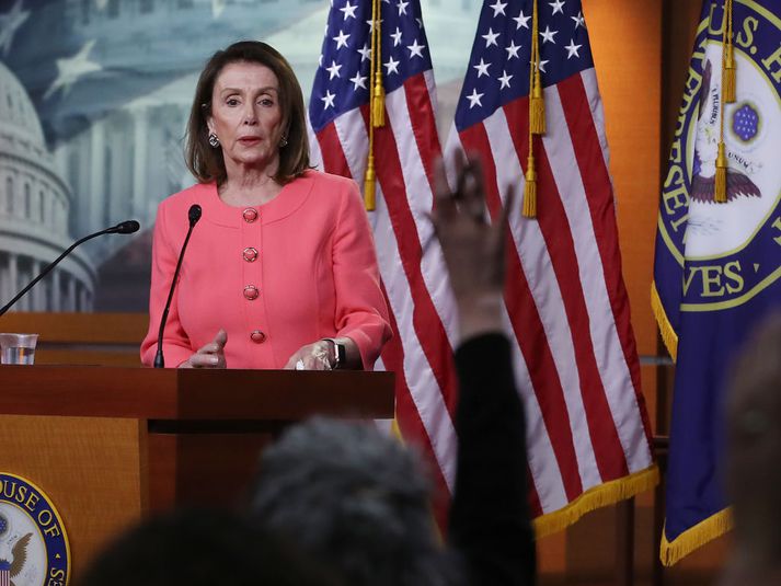 Nancy Pelosi er forseti fulltrúadeildar Bandaríkjaþings.