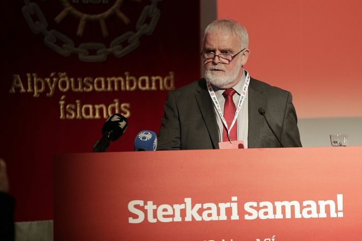 Gylfi Arnbjörnsson, fráfarandi forseti ASÍ segist ganga sáttur frá borði.