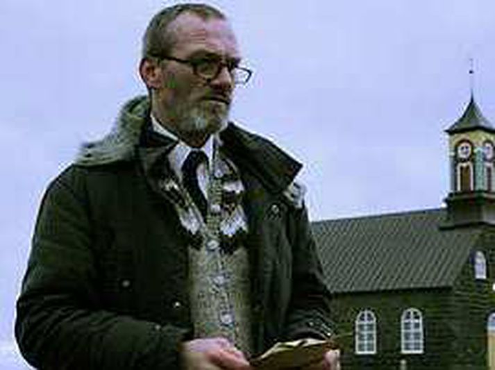 Ingvar Sigurðsson í hlutverki Erlends í Mýrinni.