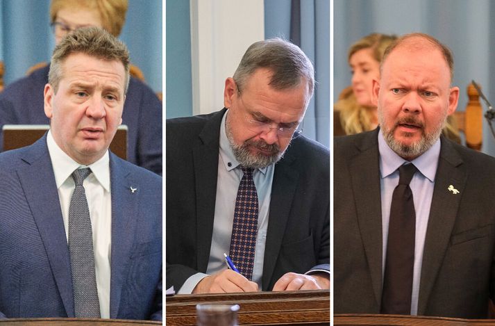 Guðlaugur Þór og Bergþór Ólason kröfðust svara frá Daða Má sem mælti fyrir sínum fyrstu fjárlögum í dag.
