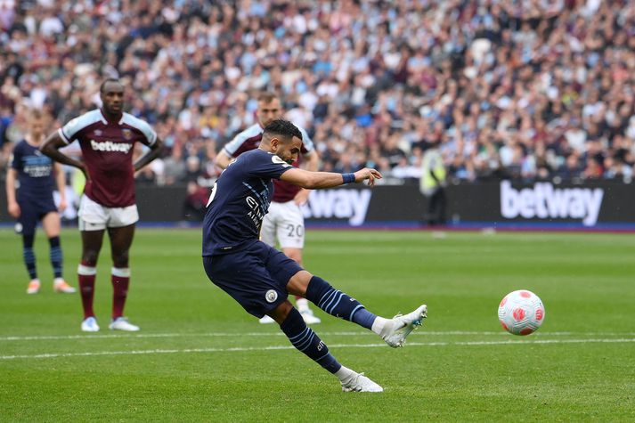 Riyad Mahrez fékk tækifæri til að tryggja City sigur af vítapunktinum.