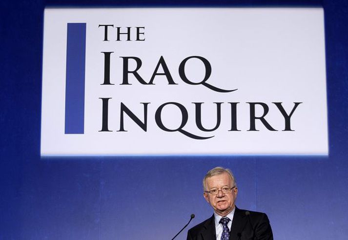 John Chilcot, formaður rannsóknarnefndarinnar. Mynd/AP