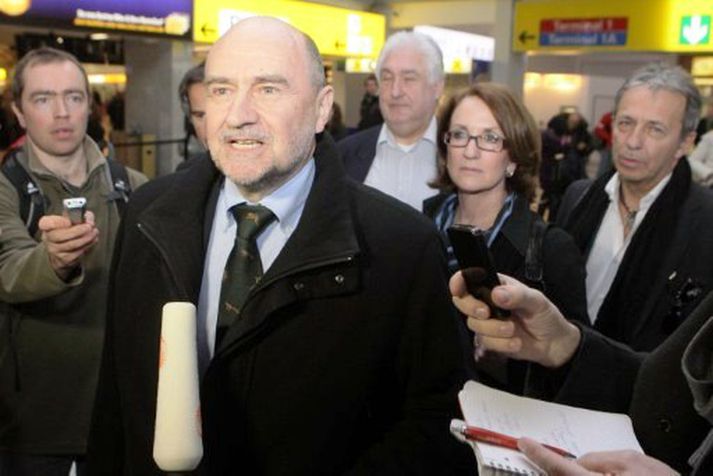 Herman Nackaerts, talsmaður eftirlitshópsins sem kom til Írans í dag.