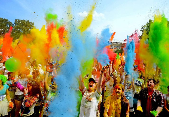 Color Run hófst í Phoenix Arizona árið 2012.