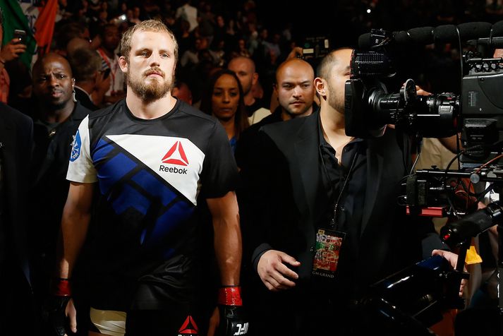 Gunnar Nelson vann síðasta bardaga í Vegas.