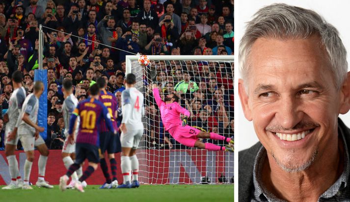 Gary Lineker og markið hjá Lionel Messi.