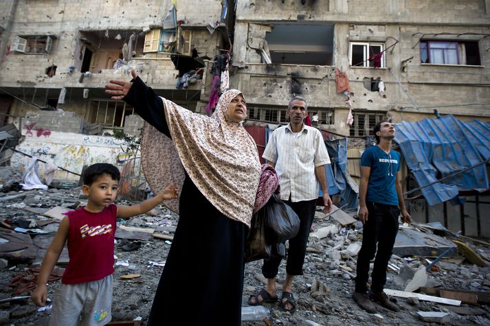 76 Palestínumenn hafa fallið í árásum Ísraelshers síðustu daga.