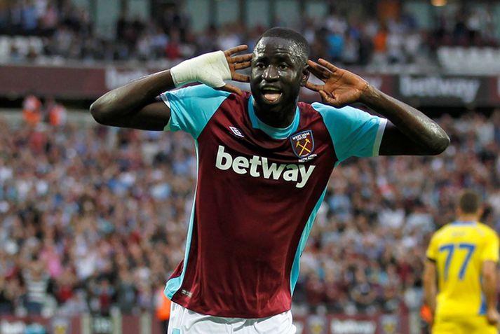 Kouyate skoraði fyrsta mark West Ham á Ólympíuleikvanginum í London.