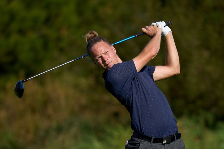 Guðmundur Ágúst Kristjánsson hefur verk að vinna á sínu fyrsta móti á Evrópumótaröðinni í golfi.