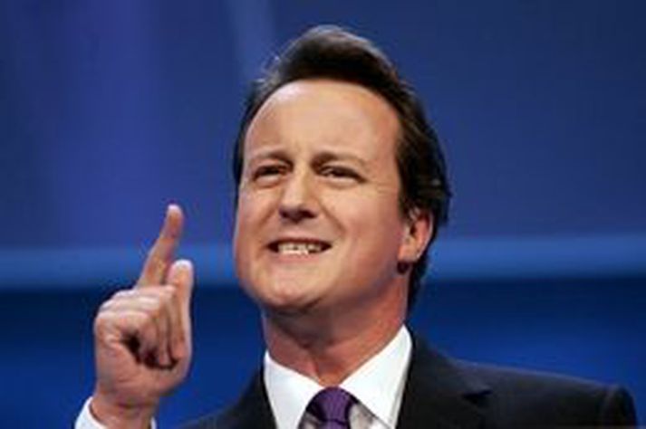 David Cameron, leiðtogi íhaldsflokksins.